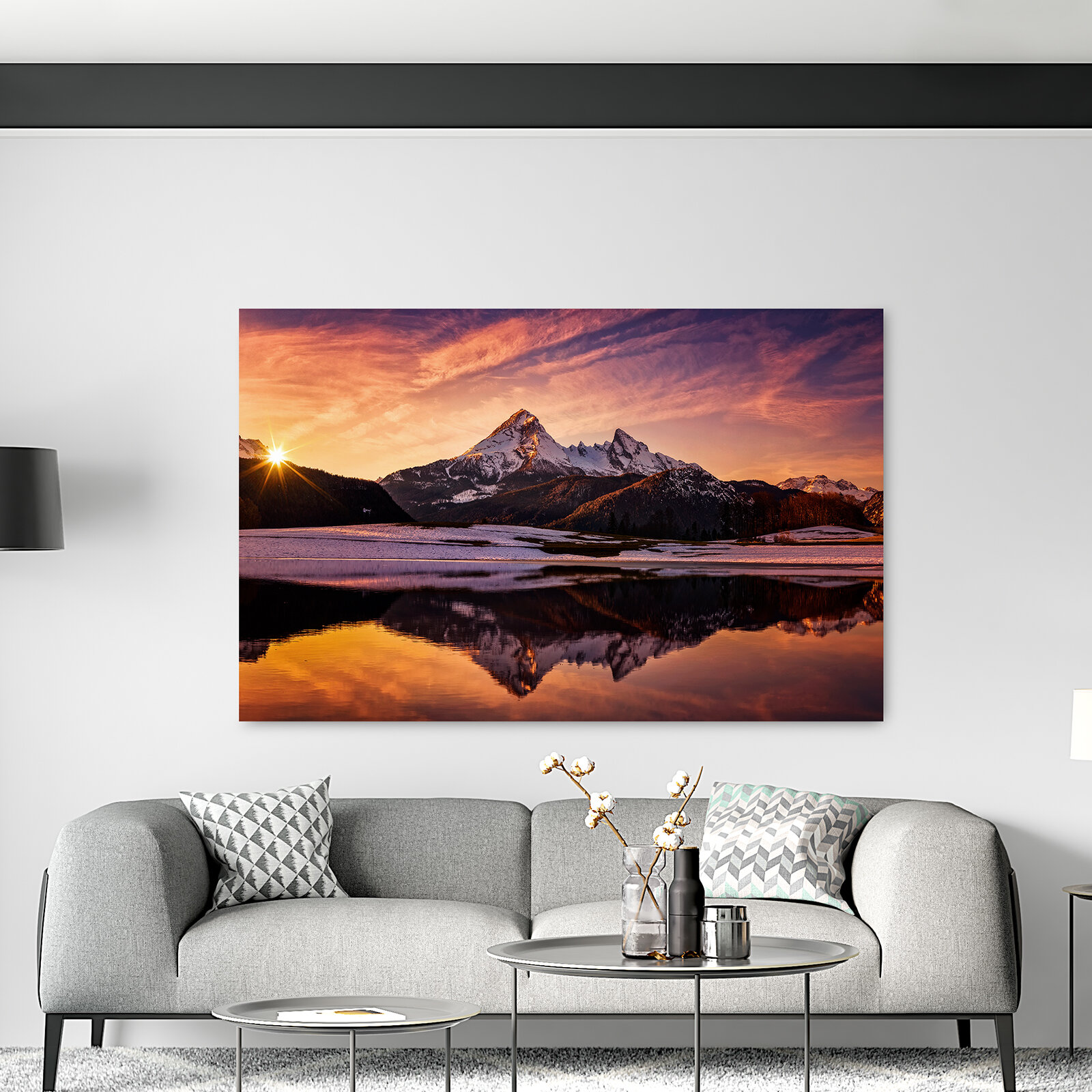 ARTLAND Weihnachtsbilder Wandbild Alu Verbundplatte Produktbild-Vorschau 5